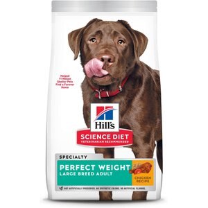 Hill's Science Diet Adult Perfect Weight Large Breed Chicken Recipe Dry Dog Food, 28.5-lb bag