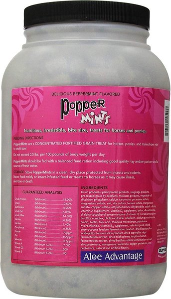 Show full view: Durvet Popper Mints Horse Treats, 5-lb bottle slide 2 of 5