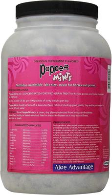 Show full view: Durvet Popper Mints Horse Treats, 5-lb bottle slide 2 of 5