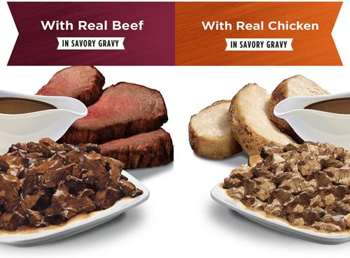 Show full view: Dog Chow High Protein with Real Beef & Real Chicken in Savory Gravy Variety Pack Wet Dog Food, 13-oz can, case of 6 slide 6 of 12
