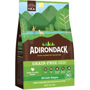 Adirondack Limited Ingredient Turkey & Lentils Recipe Grain-Free Dry Dog Food, 25-lb bag
