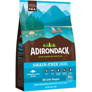 Adirondack Limited Ingredient Whitefish & Peas Recipe Grain-Free Dry Dog Food, 25-lb bag