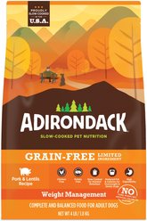 Adirondack Limited Ingredient Pork & Lentils Recipe Weight Management Grain-Free Dry Dog Food, 4-lb bag slide 2 of 3