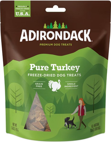 Adirondack Pure Turkey Grain-Free Freeze-Dried Dog Treats, 1.6-oz slide 1 of 2