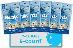 Blue Buffalo Bursts with Paw-Licken Chicken Cat Treats, 6 count, 2-oz bag slide 1 of 8