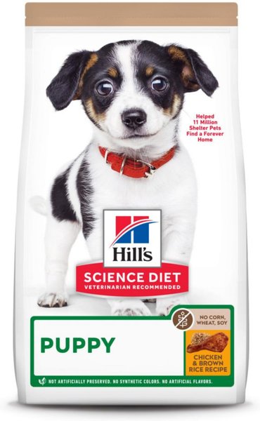 Hill's Science Diet Puppy Chicken & Brown Rice Recipe Dry Dog Food, 4-lb bag slide 1 of 9