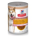 Hill's Science Diet Adult 1-6 Savory Stew with Chicken & Zucchini Canned Dog Food, 12.8-oz, case of 12