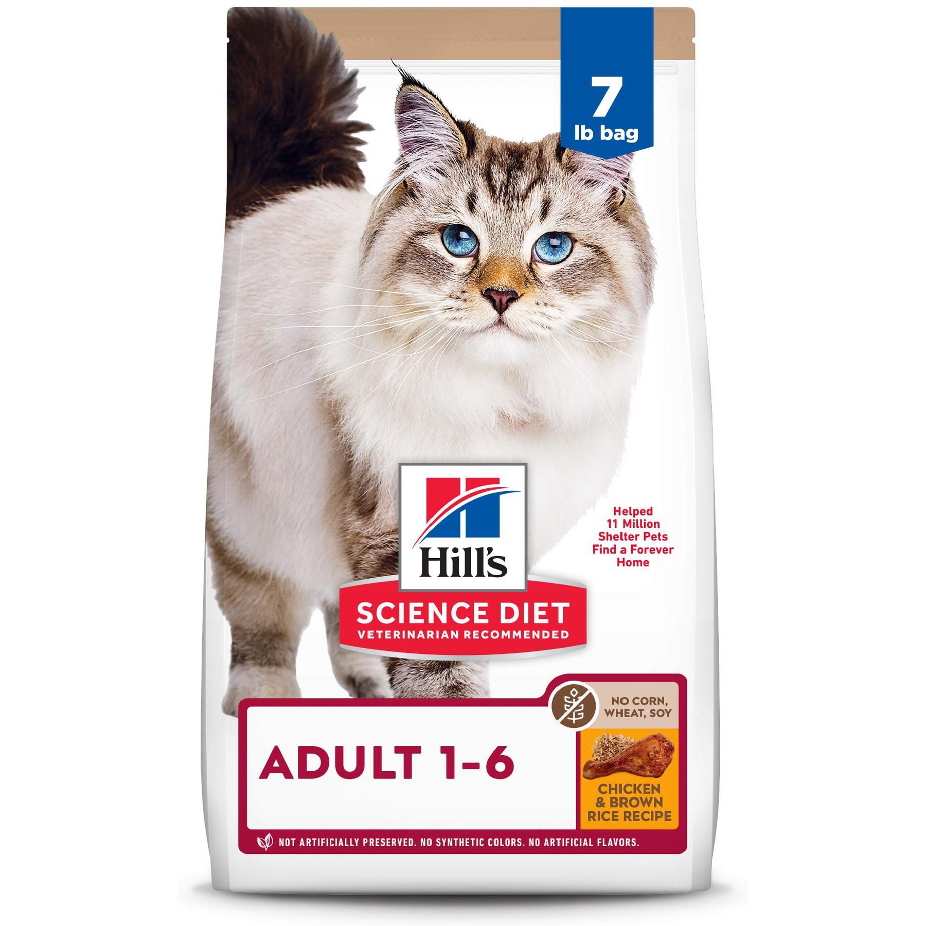 HILL S SCIENCE DIET Adult 1 6 Chicken Brown Rice Recipe Dry Cat