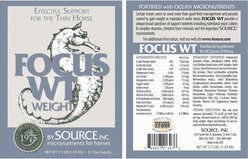 Focus by Source Inc. WT Weight Gain Powder Horse Supplement, 3.5-lb tub slide 2 of 4