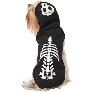 Frisco Glow in the Dark Skeleton Dog & Cat Hoodie, Medium