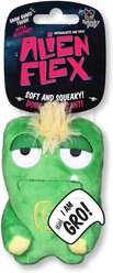 Spunky Pup Alien Flex Mini Gro Squeaky Plush Dog Toy