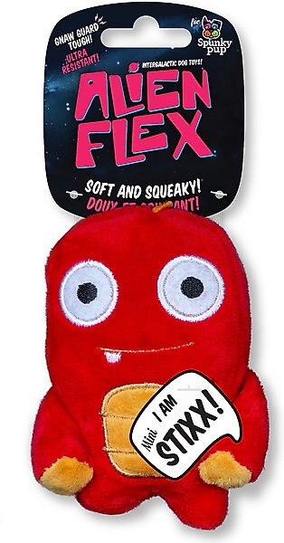 Spunky Pup Alien Flex Stixx Plush Dog Toy Spunky Pup Alien Flex Stixx Plush Dog Toy