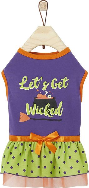 Frisco Let's Get Wicked Dog & Cat Dress, Large slide 1 of 7