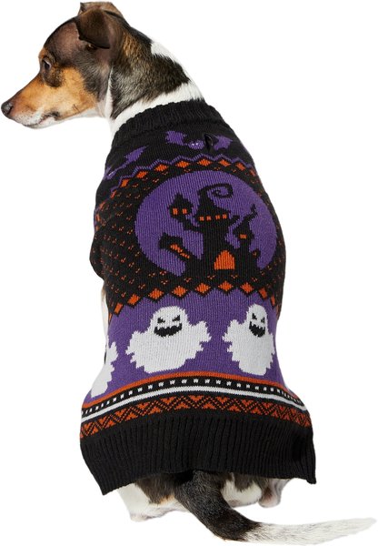 Frisco Spooky Ghost Dog & Cat Sweater, Medium slide 1 of 6
