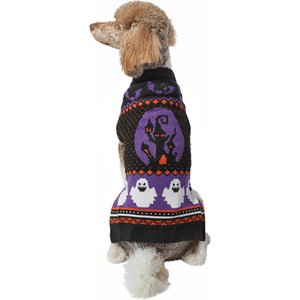 Frisco Spooky Ghost Dog & Cat Sweater, Large