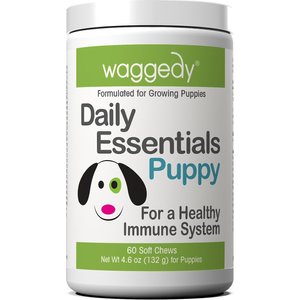 waggedy Daily Essential Immune Support Puppy Supplement, 60 count