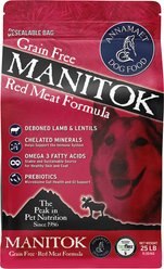 Annamaet Grain-Free Manitok Red Meat Formula Dry Dog Food, 25-lb bag