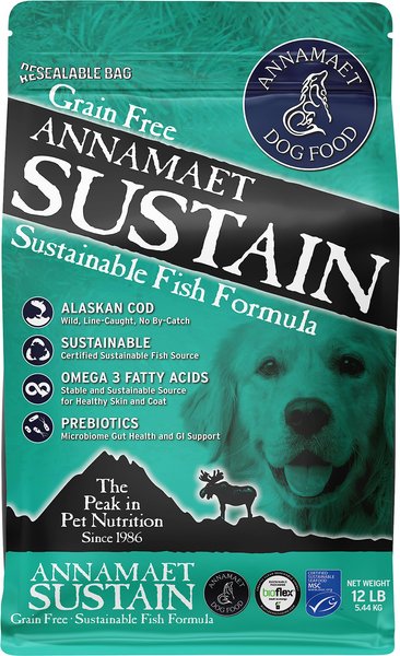 Annamaet Grain-Free Sustain Formula Dry Dog Food, 12-lb bag slide 1 of 6