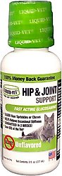 Liquid-Vet Hip & Joint Support Allergy-Friendly Unflavored Cat Supplement, 8-oz bottle