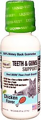 Liquid-Vet Teeth & Gums Support Chicken Flavor Cat Supplement, 8-oz bottle