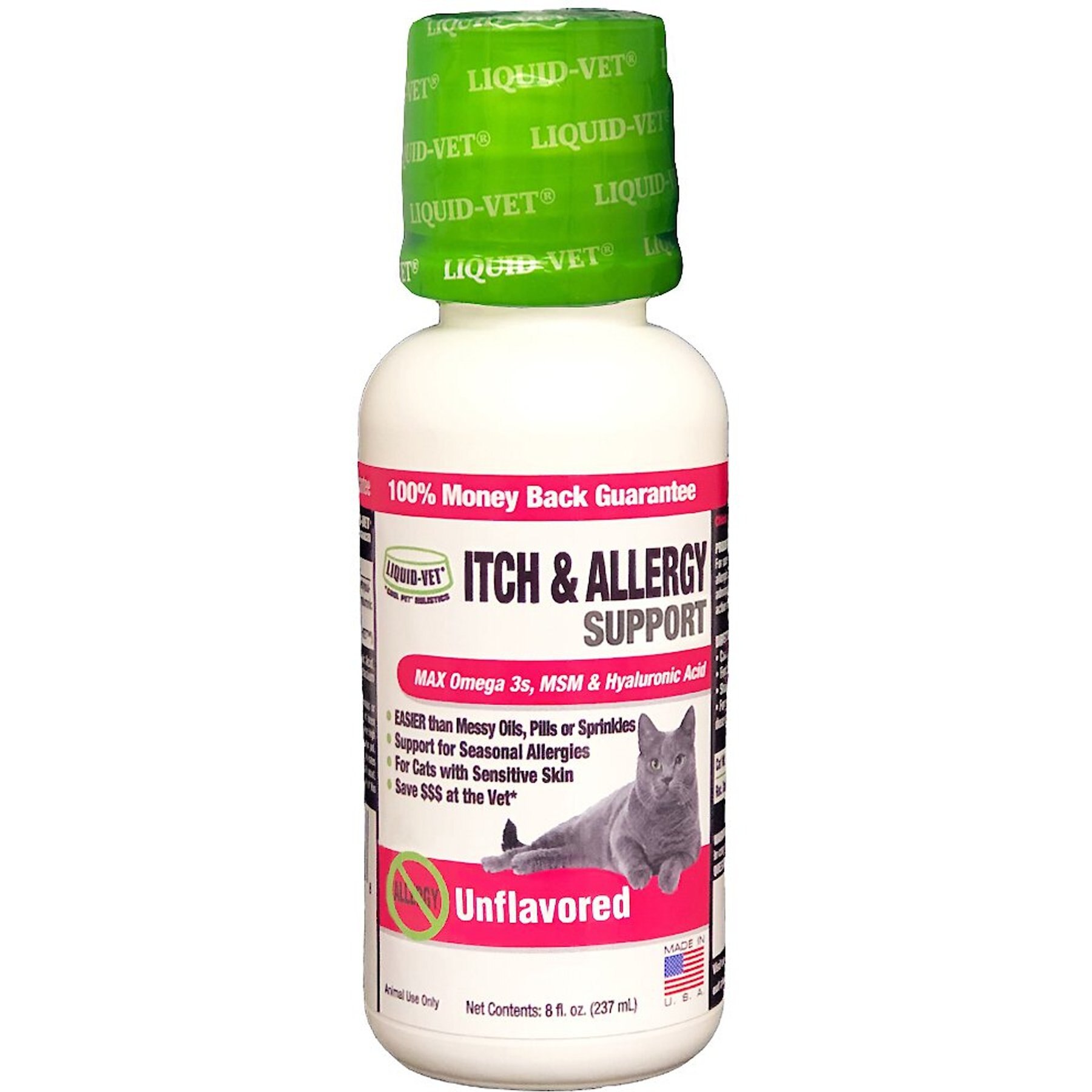 LIQUIDVET Itch & Allergy Support AllergyFriendly Unflavored Cat