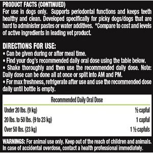 Liquid-Vet Teeth & Gums Support Chicken Flavor Dog Supplement, 32-oz bottle