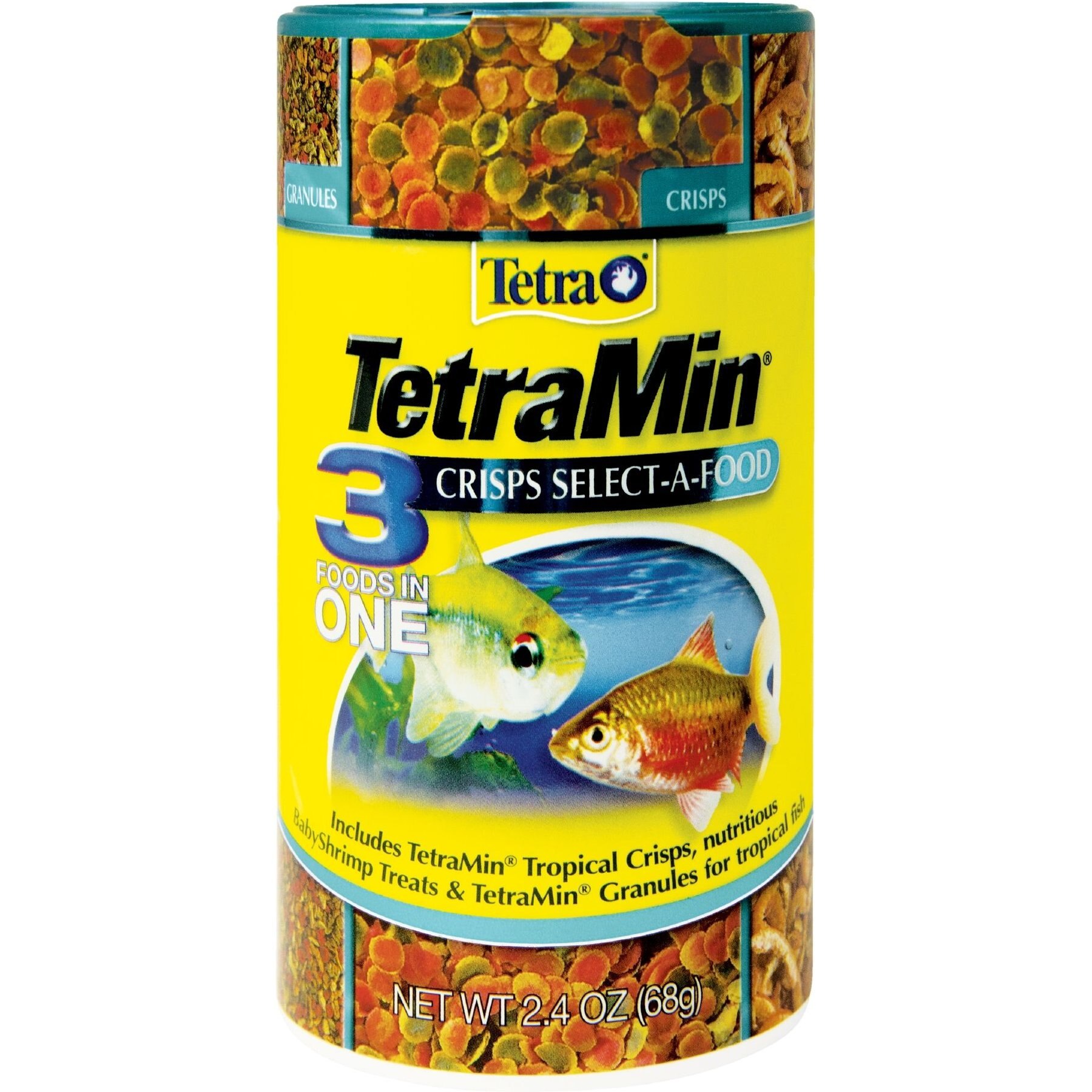Tetra Goldfish 3-in-1 Select-A-Food Flakes Fish Food, 1.13-oz bottle