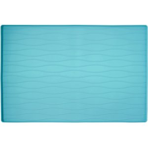 Frisco Silicone Dog & Cat Food Mat, Teal, Medium
