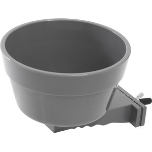 Frisco Cage Crock, Gray, Small: 2 cup, 1 count
