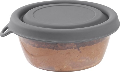 Frisco Wet Food Container with Silicone Lid, Gray, Small: 1 cup, 1 count