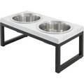 ZPirates Adjustable Dog Bowl Stand for Small and Medium Dogs - Fits 6 to 8 Inches Bowls, Holder for Raised Elevated Water Food Feeder - B