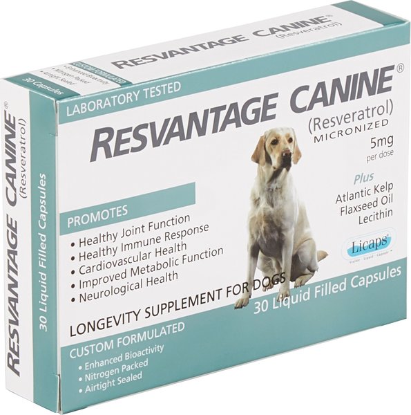 Resvantage Canine Longevity Dog Supplement, 30 count slide 1 of 3