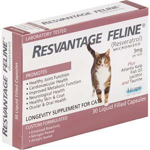 Resvantage Feline Longevity Cat Supplement, 30 count