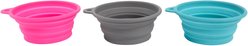 Frisco Silicone Collapsible Travel Bowl Set, Small: 1.5 cup, 3 count
