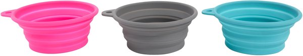 Frisco Silicone Collapsible Travel Bowl Set, 3 Count, 1.5 Cup slide 1 of 6