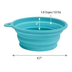 Frisco Silicone Collapsible Travel Bowl Set, Small: 1.5 cup, 3 count slide 2 of 5