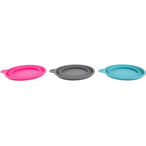 Frisco Silicone Collapsible Travel Bowl Set, Small: 1.5 cup, 3 count