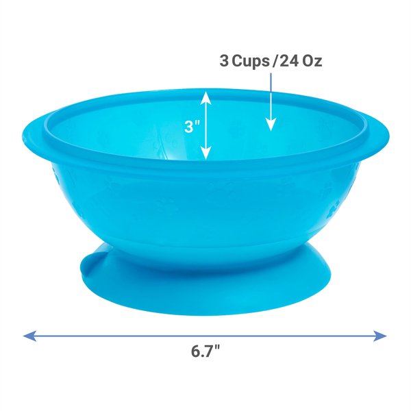 Frisco Plastic Suction Bowl, Blue