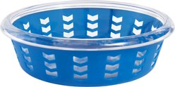 Frisco Chevron Design Glass Bowl with Silicone Sleeve, Medium: 4 cup, 1 count