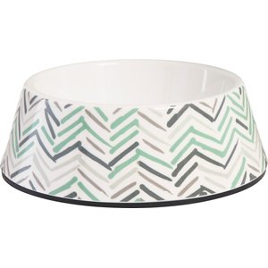 Frisco Chevron Brushed Melamine Bowl, Small: 1.5 cup