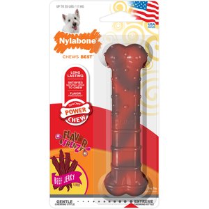 Nylabone Flavor Frenzy Power Chew Dog Toy Beef Jerky, Small