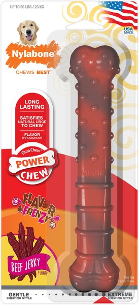 Nylabone Power Chew Beef Jerky Flavor Frenzy Dog Chew Toy, Large  slide 1 of 10