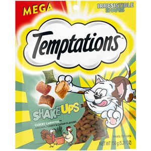 Temptations ShakeUps Clucky Carnival Flavor, Chicken, Turkey & Catnip Flavor Cat Treats, 5.29-oz bag