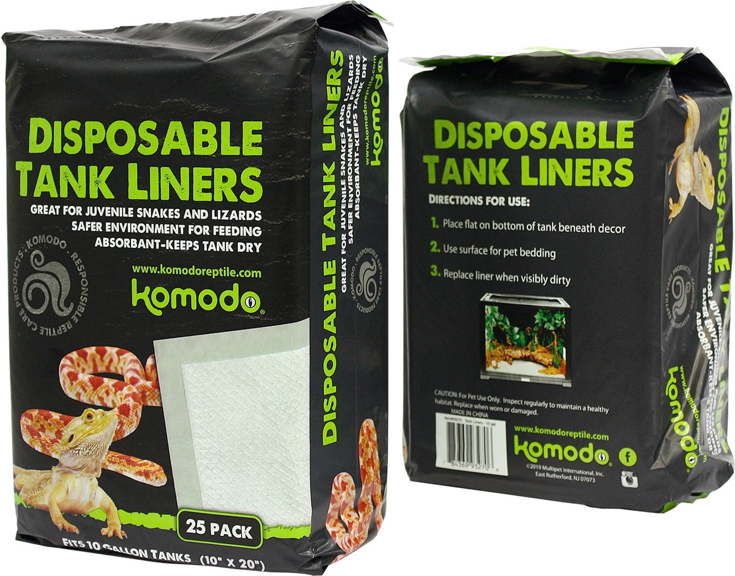 Komodo Disposable Tank Reptile Liners