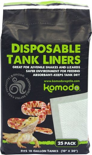 Komodo Disposable Tank Reptile Liners, 10 x 20-in