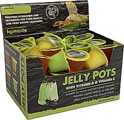 Komodo Jelly Pots Reptile Food, 40 count