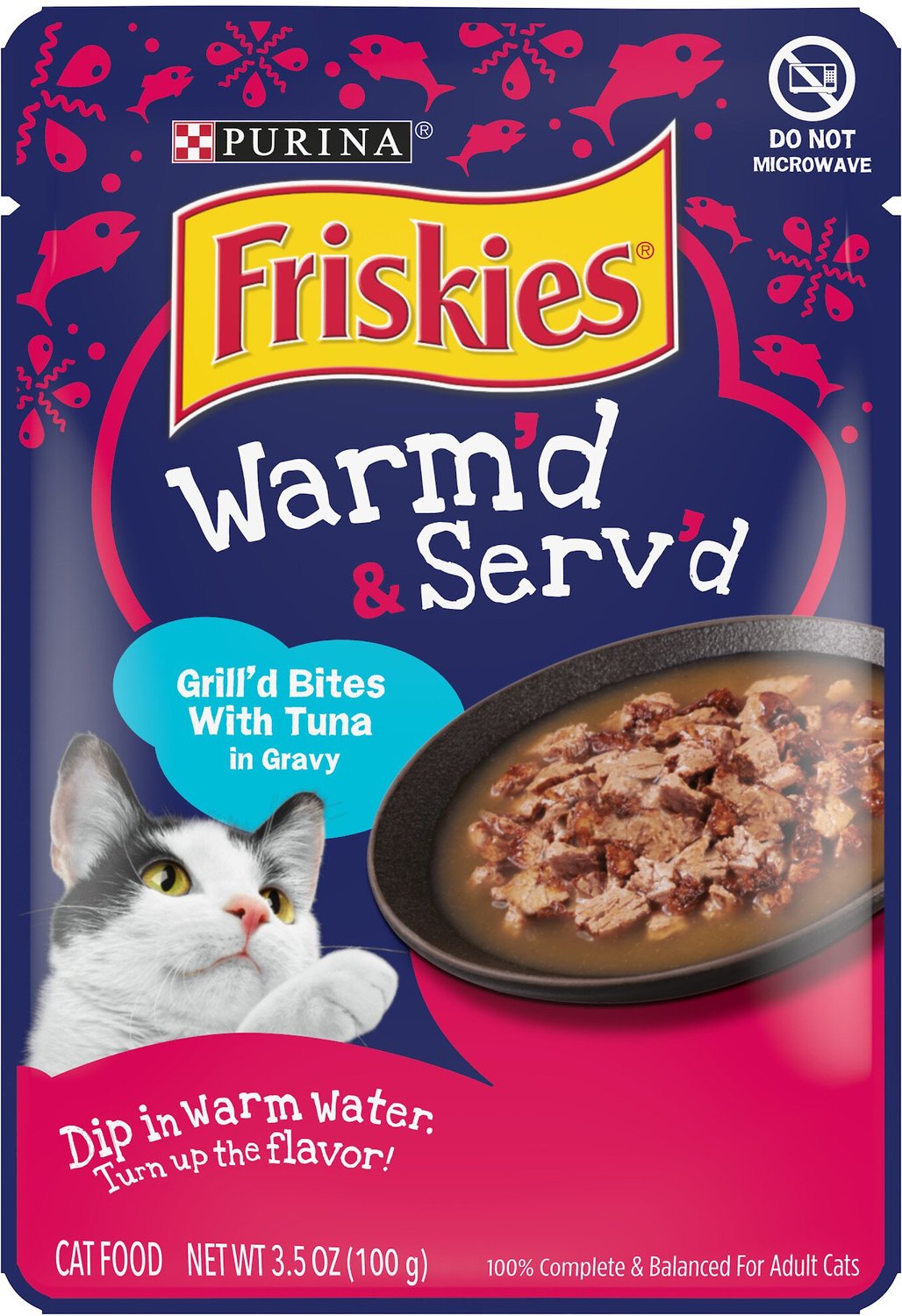 friskies warm and serve cat food