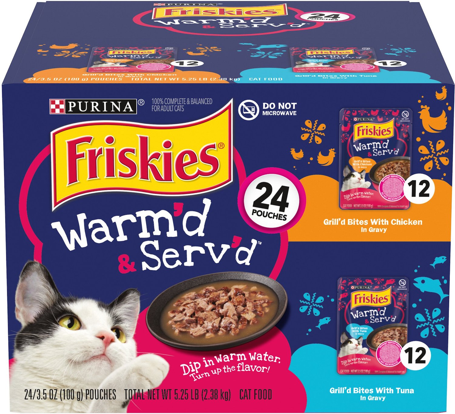 FRISKIES Warm d Serv d Grill d Variety Pack Wet Cat Food 3 5 oz 