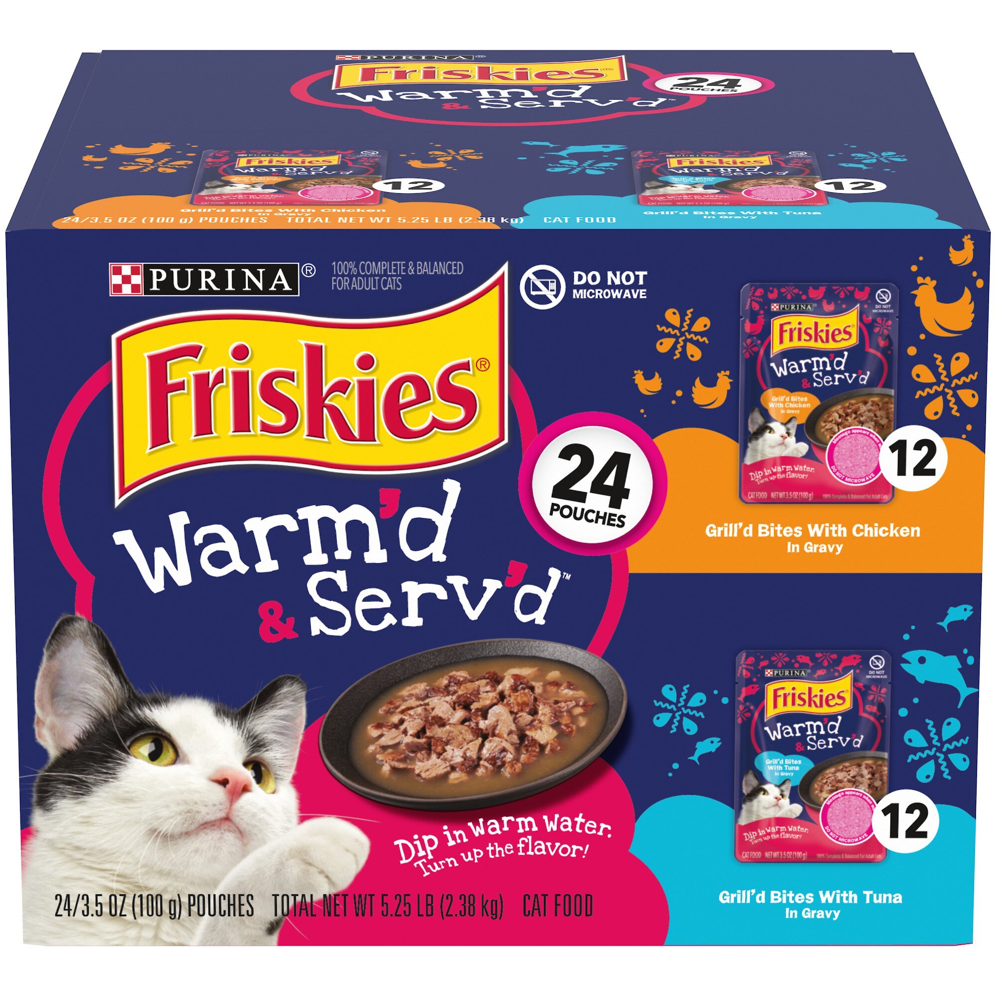 FRISKIES Warm d Serv d Grill d Variety Pack Wet Cat Food 3.5 oz