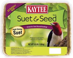 Kaytee Suet & Seed Wild Bird Food, 3.5-lb tray